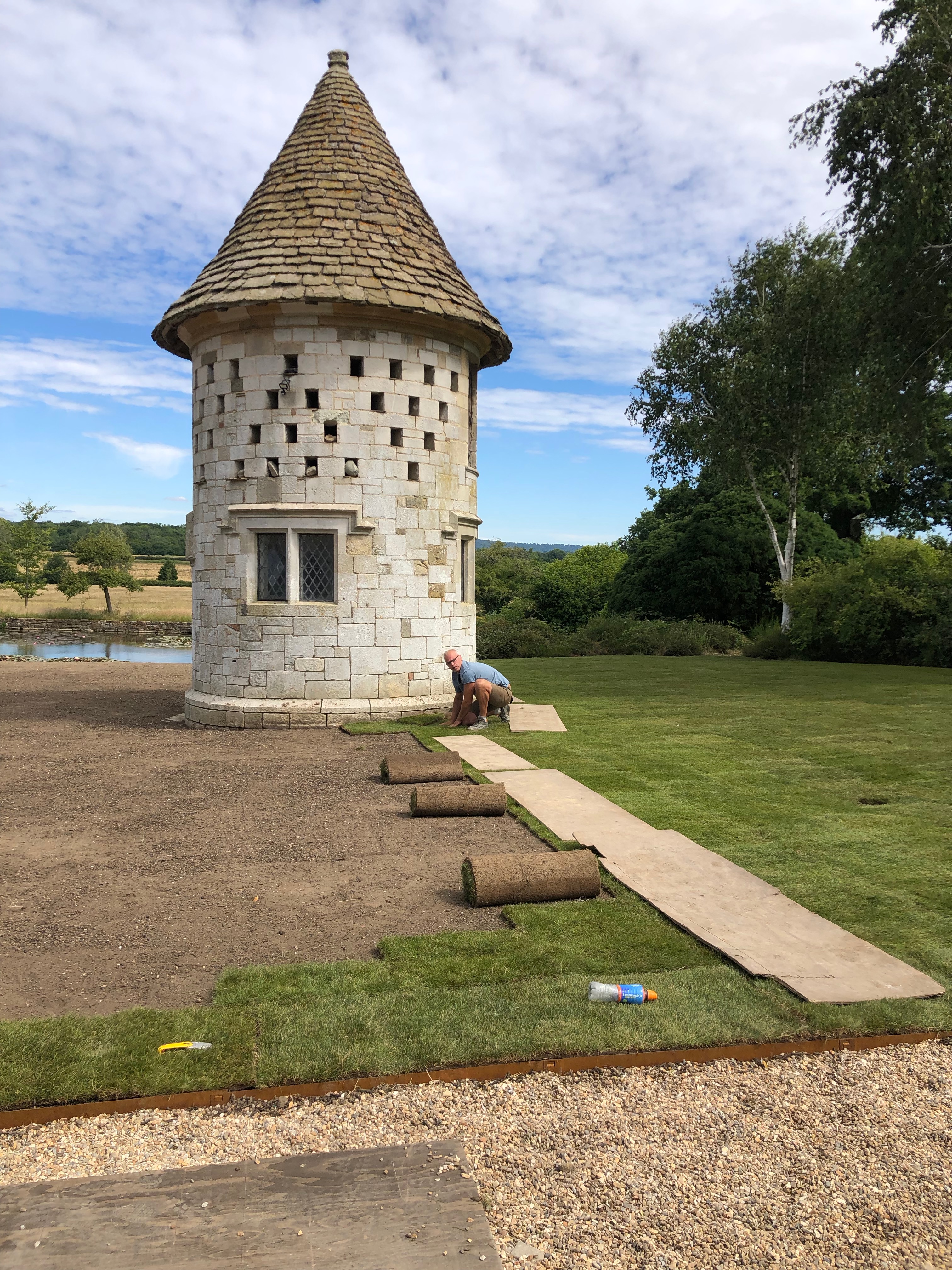 Turf installation in Surrey